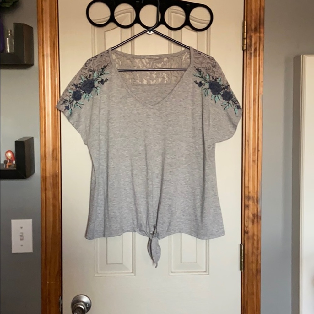 T-shirt with embroidery detail